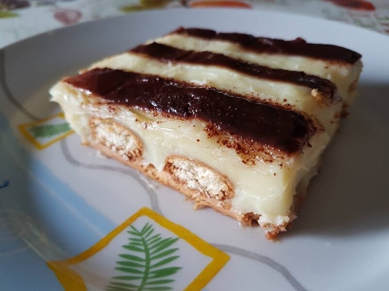 Ëmbëlsirë plazma e leht dhe pa pjekje