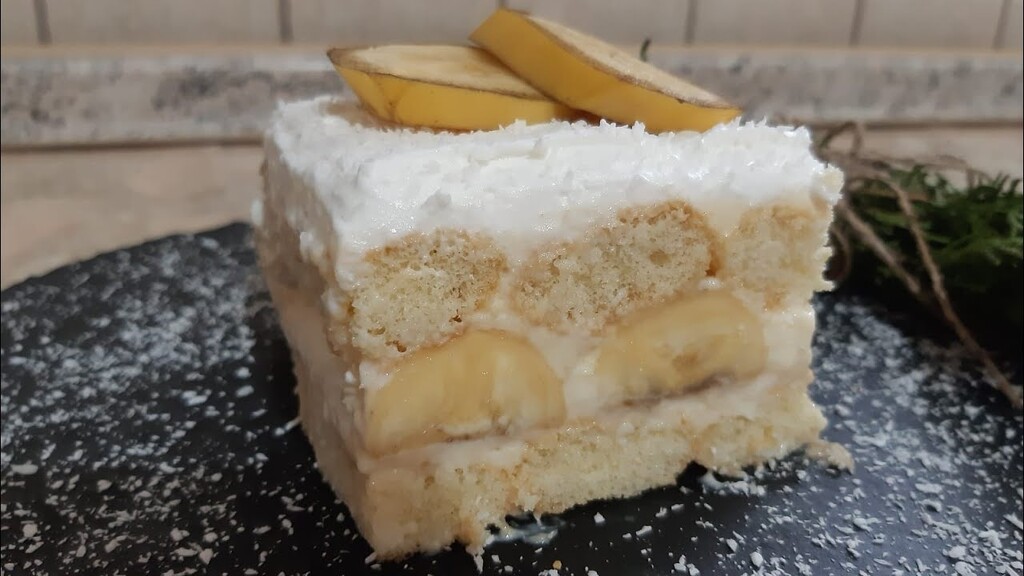 Embelsire e lehte me banane dhe kokos pa pjekje