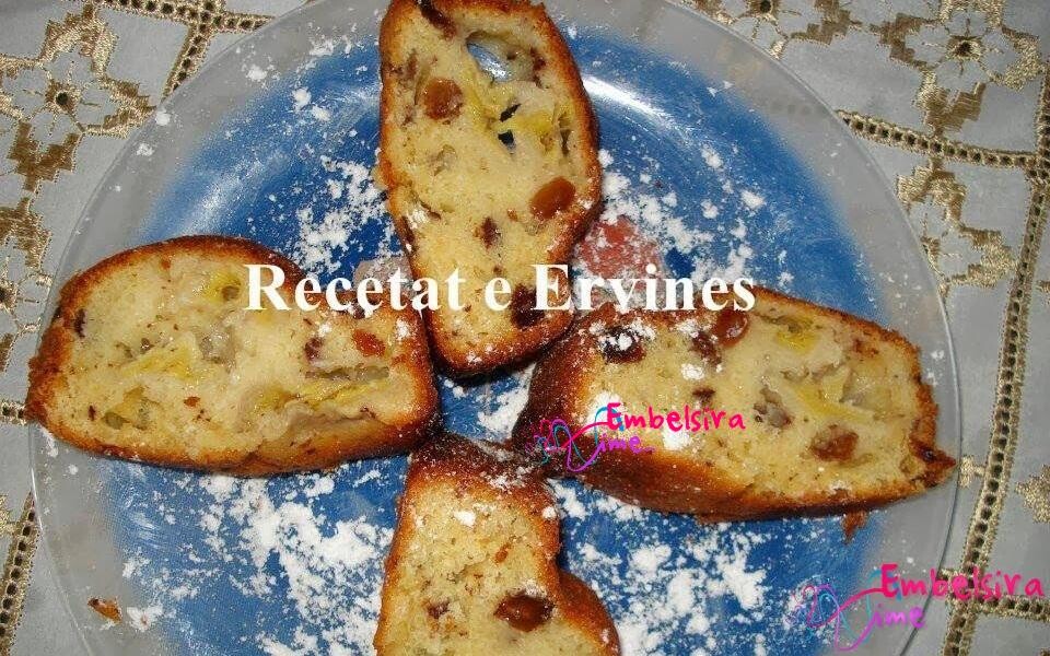 Kek me banane dhe rrush te thate. (Receta e derguar nga Ervina Saliu)