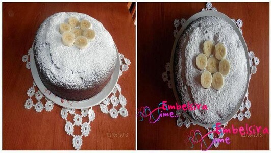 Torte me cokollate dhe banane. (Receta nga Eda Tafa)