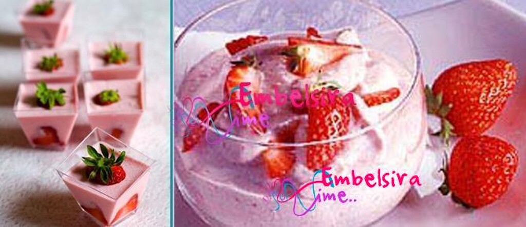 Krem (mousse) luleshtrydhesh