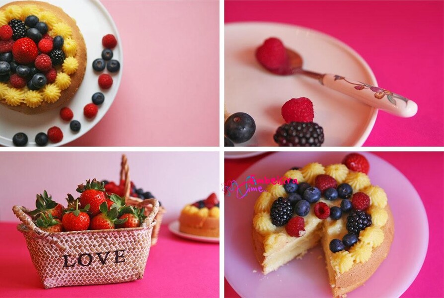 Trifle me luleshtrydhe dhe manaferra