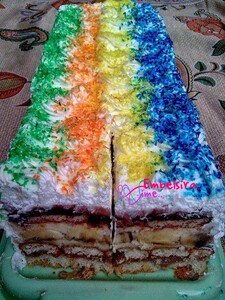 Tortë me tre lloje të keksave- Festive (e lehtë dhe shumë e shijëshme) (Receta e derguar nga: Vlora Osmani)