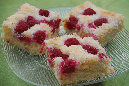 Torte me malina dhe kokos