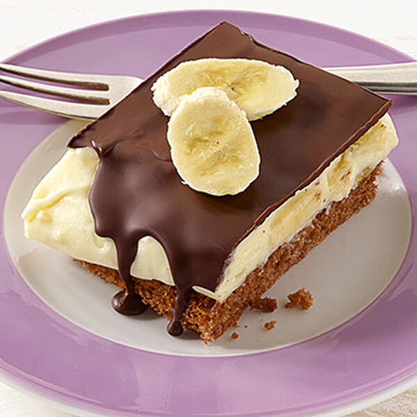 Schnitte me krem banane