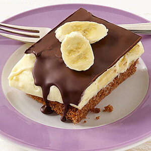 Schnitte me krem banane