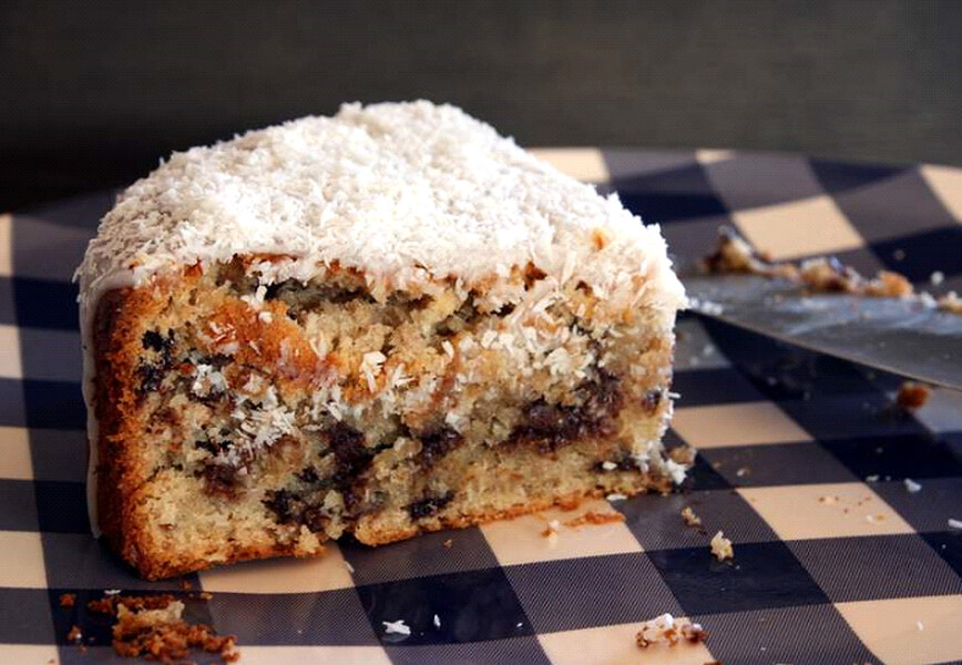 Torte me banane,cokolate dhe kokos