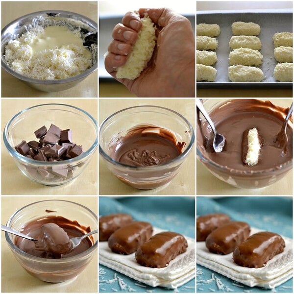 Ëmbëlsirë me arrë kokosi dhe çokollatë