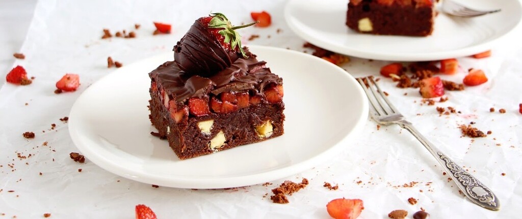 Browni me luleshtrydhe