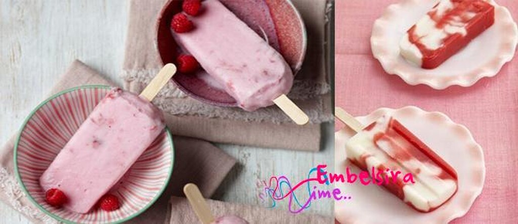 Giaçolë me kos dhe luleshtrydhe