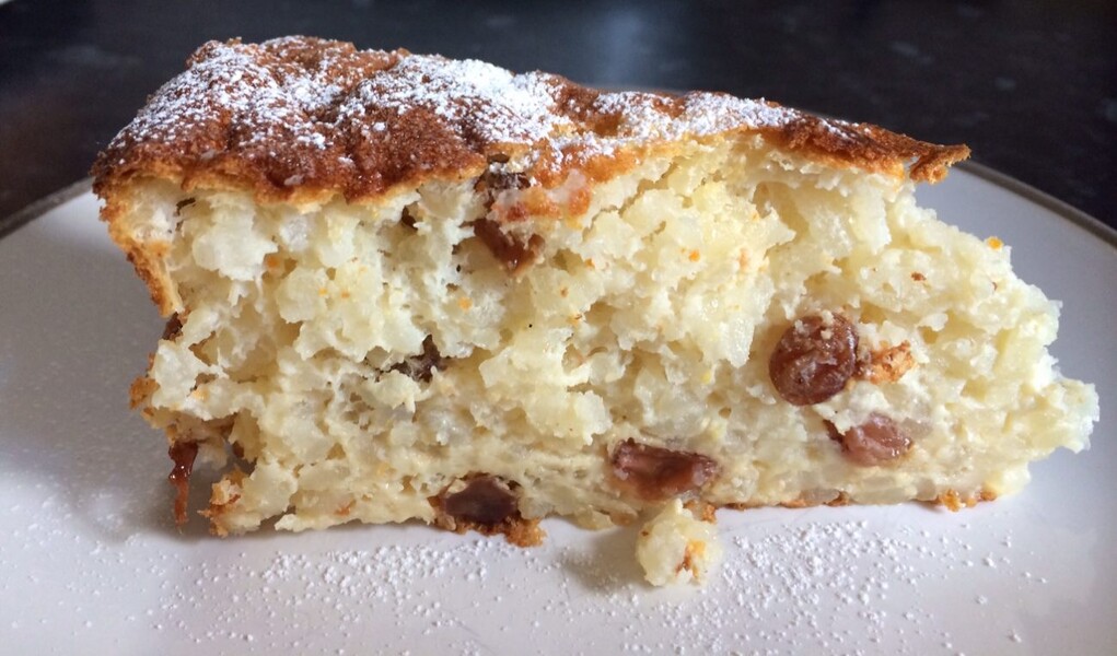 Tortë me puding orizi