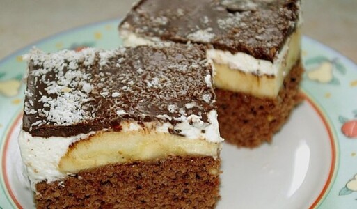 Torte me banane dhe çokollate