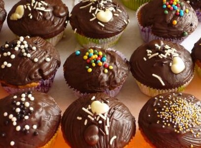 Keka të vogël me çokollatë